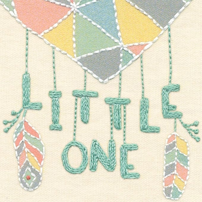 Dimensions borduurpakket Little One Love 71-06258 voorbedrukt