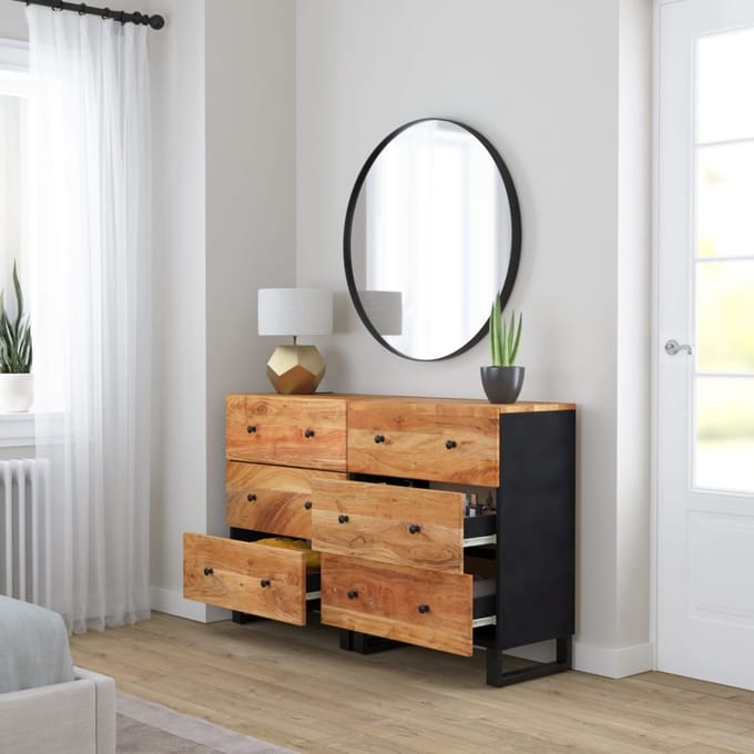 vidaXL - Dressoirs - 2 - st - 60x33x75 - cm - massief - acaciahout