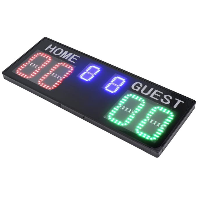 Elektronisch Scorebord 6 Cijfers 1?99 Heldere LED Display Digitale Scoreteller met Afstandsbediening voor blue