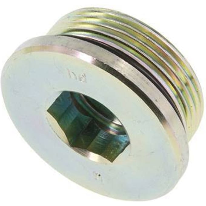 Plug UN 1-5/8''-12 Staal NBR met binnenzeskant 250 bar (3512.5psi)