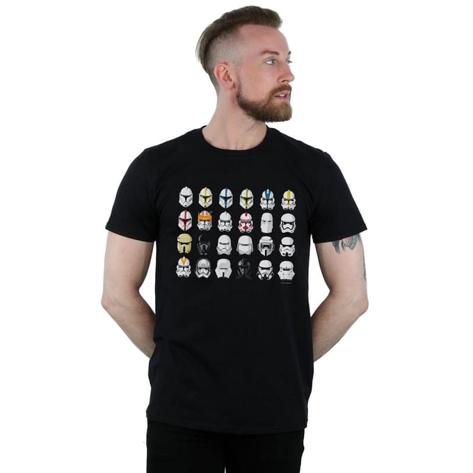 Star Wars Heren Trooper Helmen T-Shirt (Zwart)