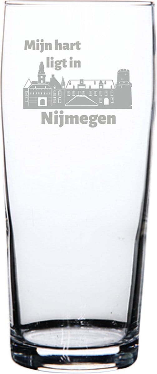 Gegraveerde bierfluitje 19cl Nijmegen