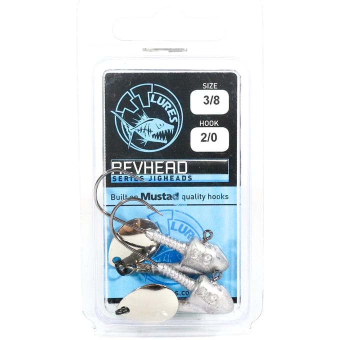 Tackle Tactics TT Rev Head Jig Head Nikkel Colorado 3/8 oz 2/0 (2360)