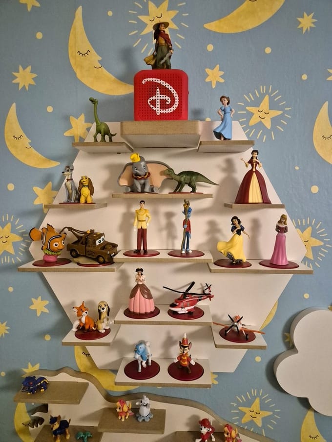 Moliland Disney Magia Słuchania - Heksagon Vorm - Audiofiguur Display - Wit