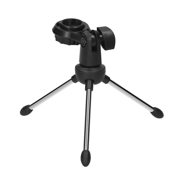 Opvouwbaar bureaumicrofoonstatief 5/8 inch schroefdraadbevestiging draagbare microfoon bureau zwart