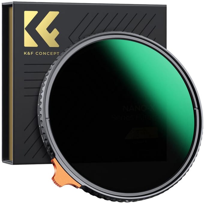 K&F Concept 72mm ND2-400 Nano-X MRC HD variabel grijsfilter ND filter 2 - 8 stops