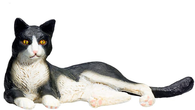 Mojo Farmland Liggende Kat Zwart/Wit - 387367