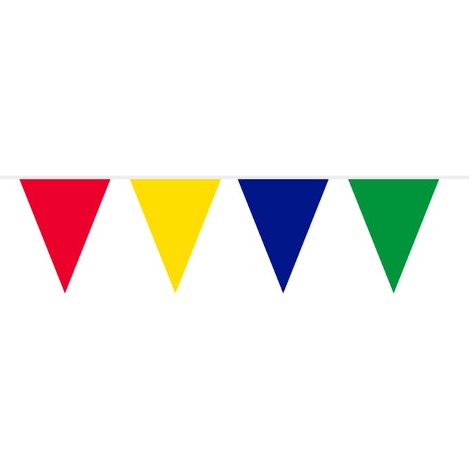 Folat - Vlaggenlijn assorti kleuren (10 meter)