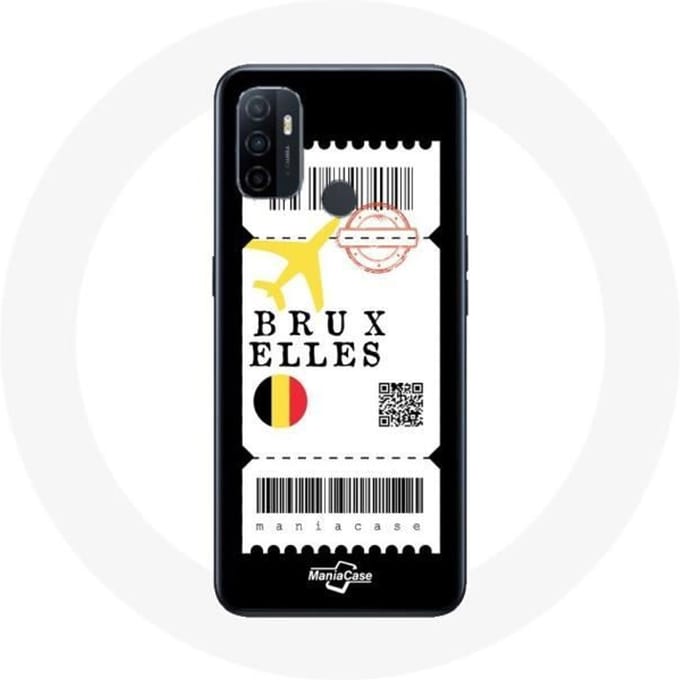 Coque - Oppo - A53 - Billet d'avion Bruxelles - Souple - Protection en synthétique