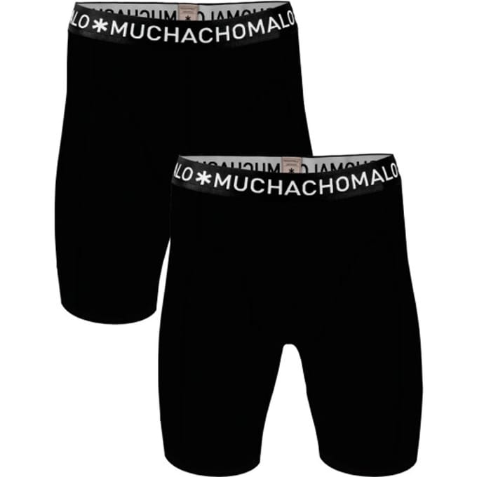 Muchachomalo boxershorts - heren boxers lange pijpen (2-pack) - Solid - Maat: 3XL