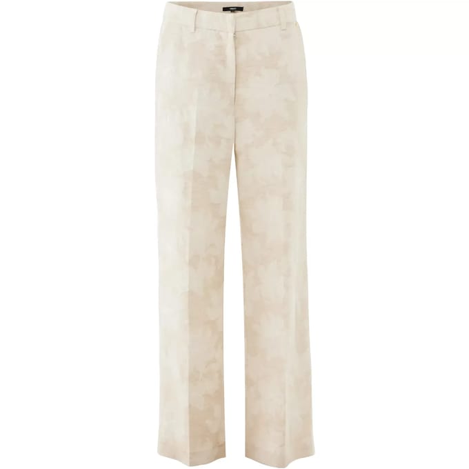 Damesbroek Mexx Flower jacquard straight leg