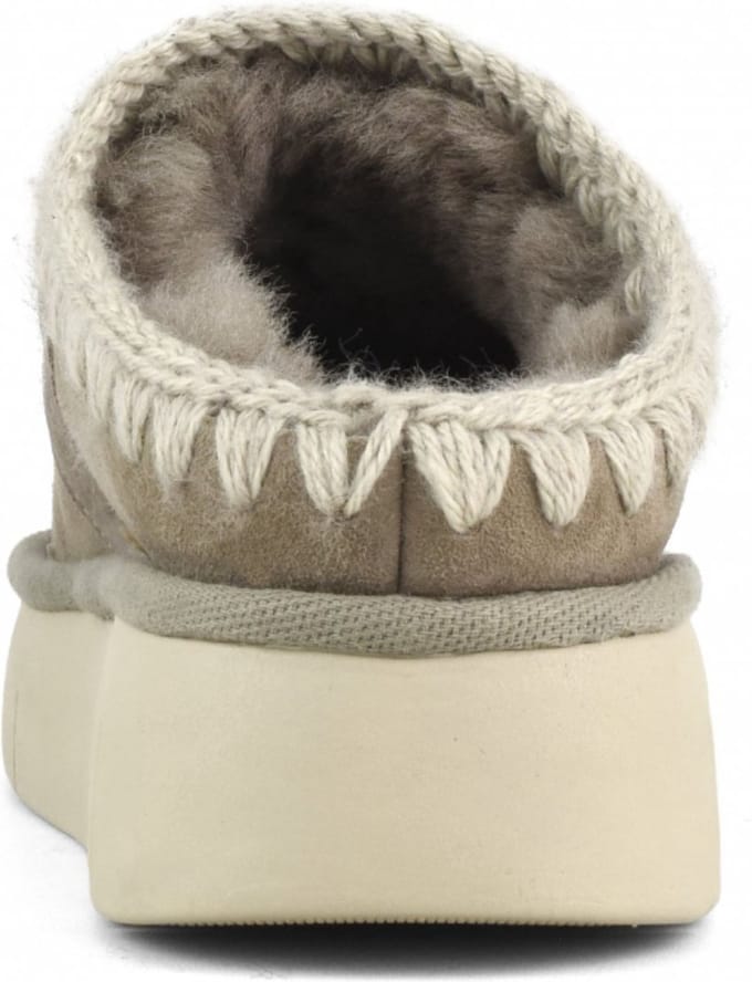 Mou Bounce Clog Instappers - Suède Instapper - Dames - Beige - Maat 41