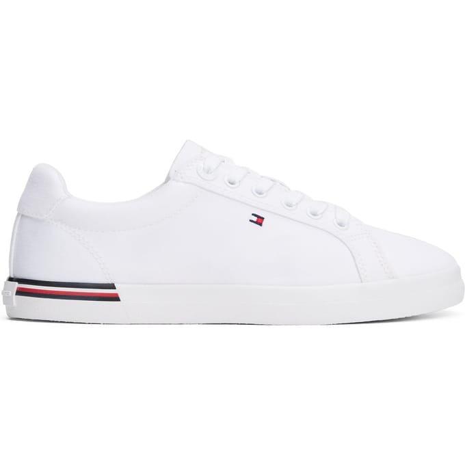 Tommy Hilfiger Essential Stripes Shoes White Größe: 38 | Trainers Outlet | Damen | Weiß