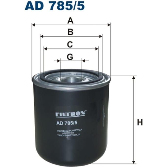 Luchtdrogersysteem, pneumatisch systeem FILTRON AD 785/5