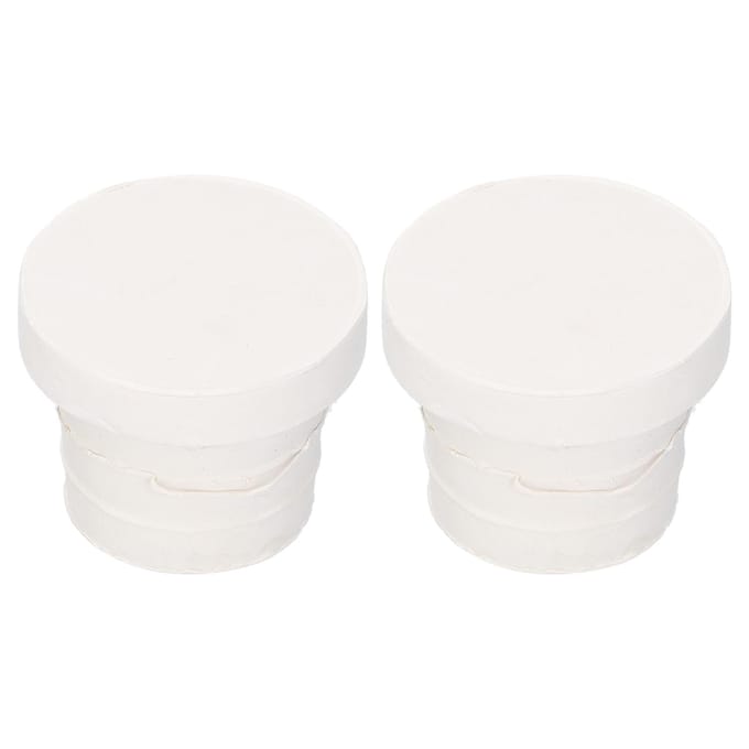 2 stuks Ladder Rubberen Stopper Bumper Vervanging Veiligheidsbescherming Zwembadbenodigdheden white