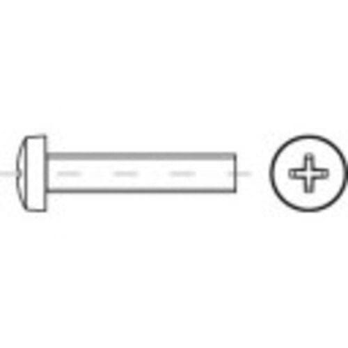 TOOLCRAFT 146094 Lenskopschroeven M4 8 mm Kruiskop Phillips DIN 7985 Staal Galvanisch verzinkt 2000 stuk(s)