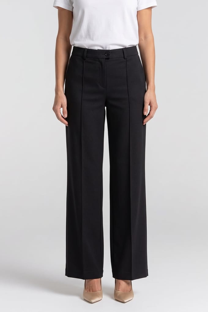 ARKET Olivia Milano Wool Trousers Black Größe: L | Stoffhosen Outlet | Damen | Schwarz