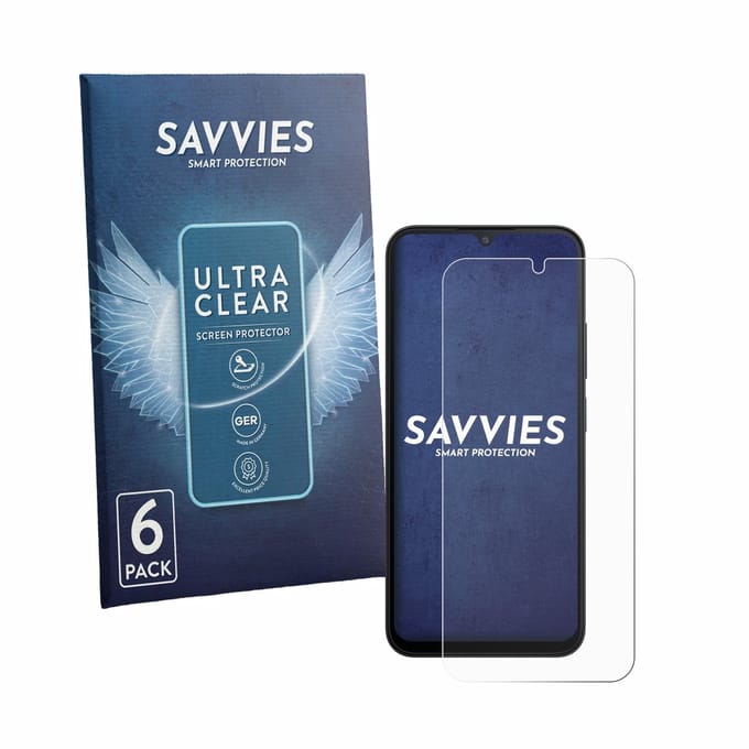 Savvies - Screenprotector voor Xiaomi Redmi A7 Pro - Folie Beschermfolie transparant 6 Stuks