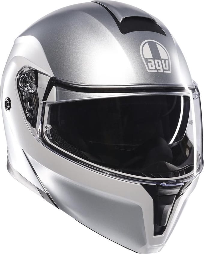 AGV Streetmodular systeemhelm Levico licht grijs zilver M