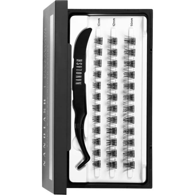 Nanolash DIY Eyelash Extensions Stick & Go Pre-Glued Lashes Harmony Short