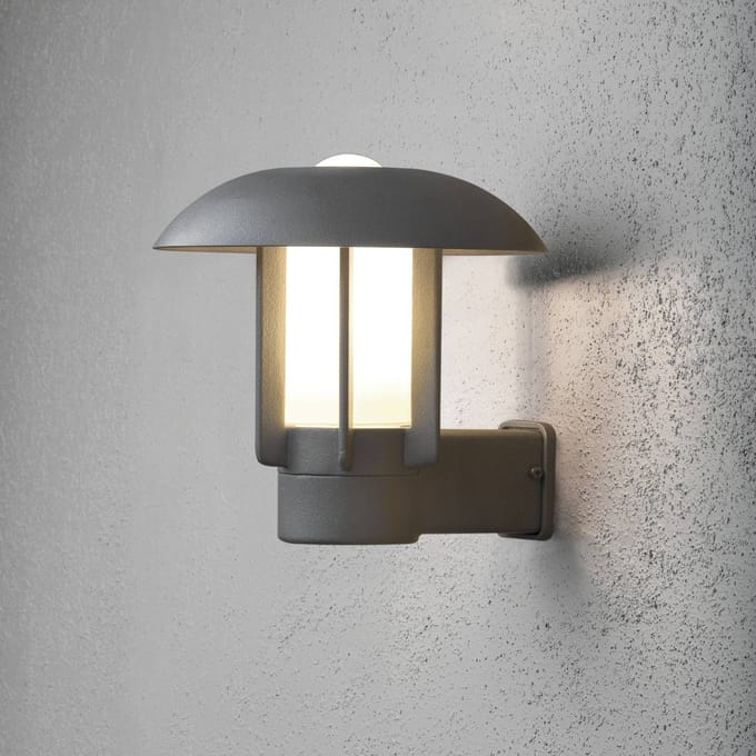 Konstsmide Heimdal 401-312 Buitenlamp (wand) Spaarlamp, LED E27 60 W Zilver