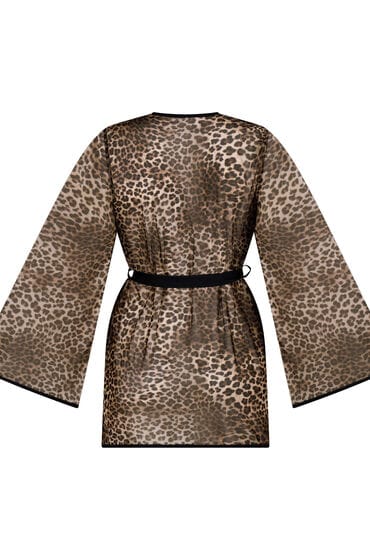 Hunkemöller Leopard Mesh Kimono Zwart