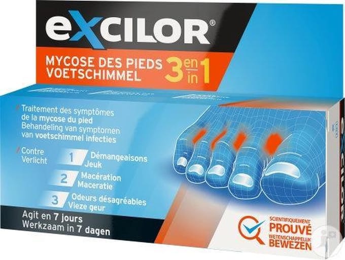 Excilor Voetschimmel 3 in 1