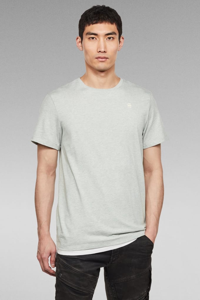 G-Star Base-s R T Ss Dark Green Size: L | Basic T-Shirts Outlet | Heren | Groen