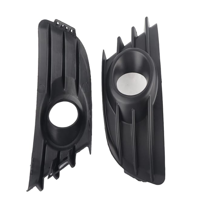 Paire de grilles de feux antibrouillard avant noires pour Citroën C4 (2004-2008) gray