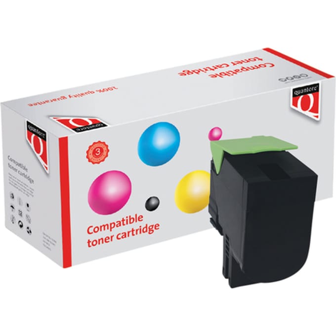 Tonercartridge Quantore alternatief tbv Lexmark 70C0X10 zwart