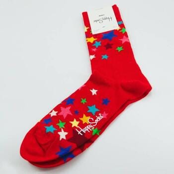 Happy Socks Stars Sock - rood met ster - Unisex - Maat: 41 - 46