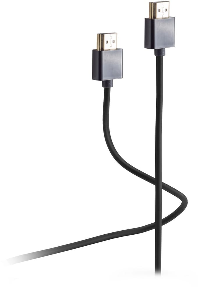 Flexline FL31-15035 HDMI kabel 2 m HDMI Type A (Standaard) Zwart, Grijs