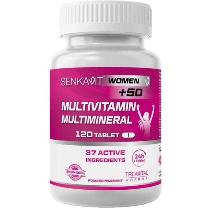 Senkavit Multivitamine en Mineralen Complex voor Vrouwen +50 jaar 120 tabletten 1 PC