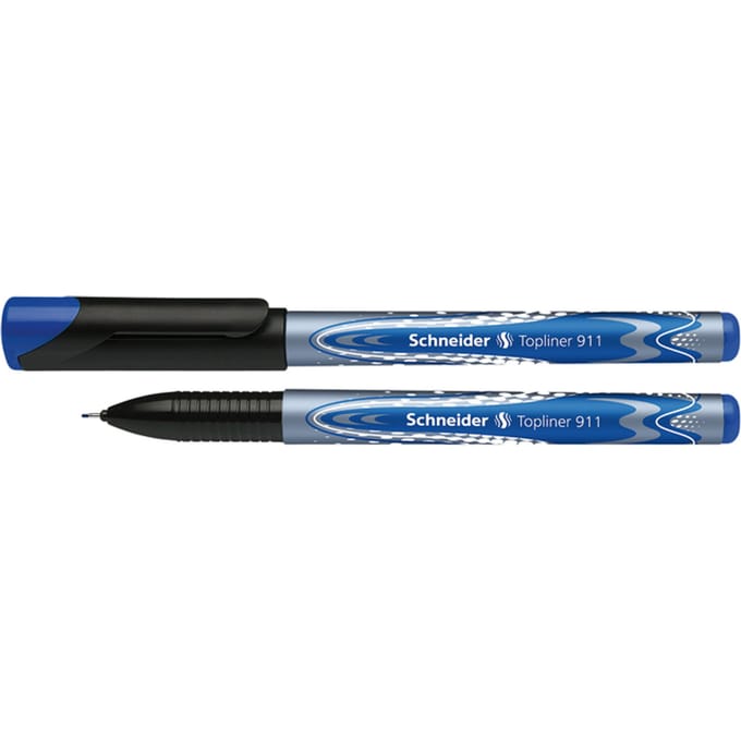 Schneider fineliner - Topliner 911 - navulbaar - schrijfbreedte 0,4mm - blauw - S-9113