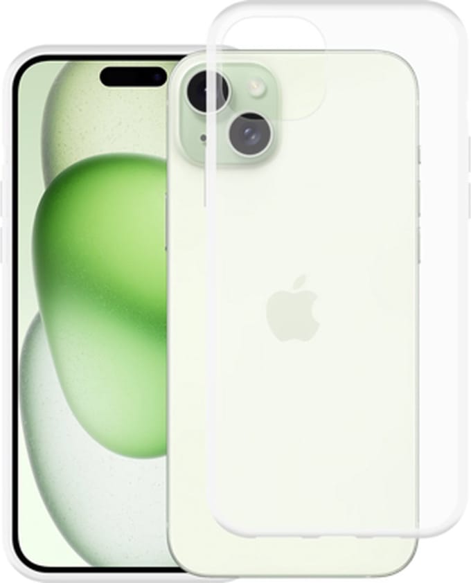 Just in Case hoesje geschikt voor iPhone 15 Plus Hoesje Siliconen - Flexibele Case - Transparant