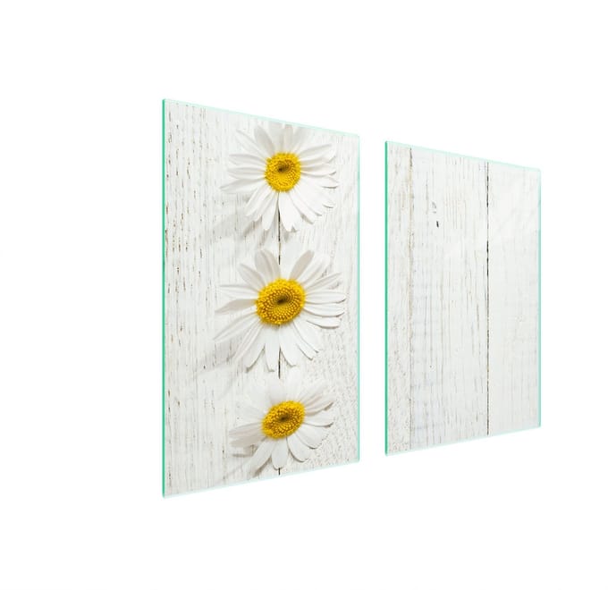 TMK ArtDeko - Snijplank - Hout - Gehard Glas - 65x52 cm