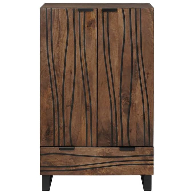 vidaXL - Highboard - Bruin - 60 - x - 33 - x - 100 - cm - massief - mangohout