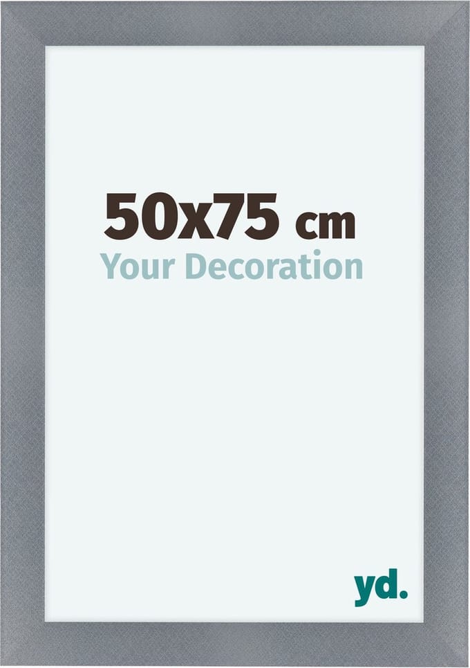 Your Decoration - Fotolijst 50x75 cm - MDF - Aluminium Geborsteld - Como