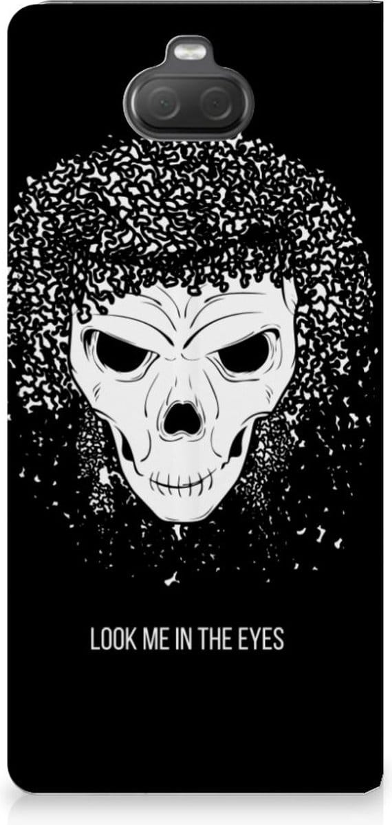 Mobiel BookCase Sony Xperia 10 Plus Skull Hair