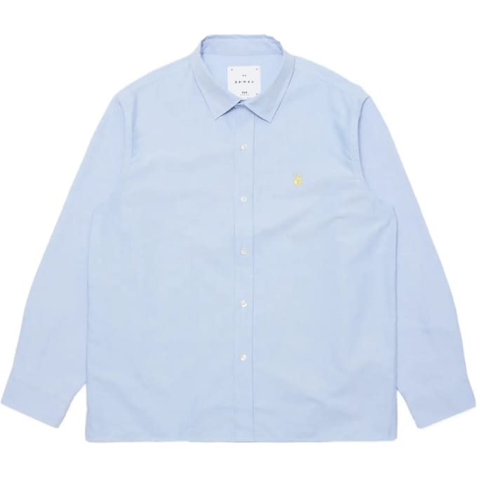 Overhemd Lange Mouw Edwin I036549 BIG OX-SHIRT LS-01.67 BLUE