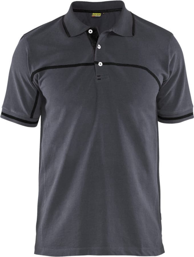 Blaklader Poloshirt 3389-1050 - Medium Grijs/Zwart - M