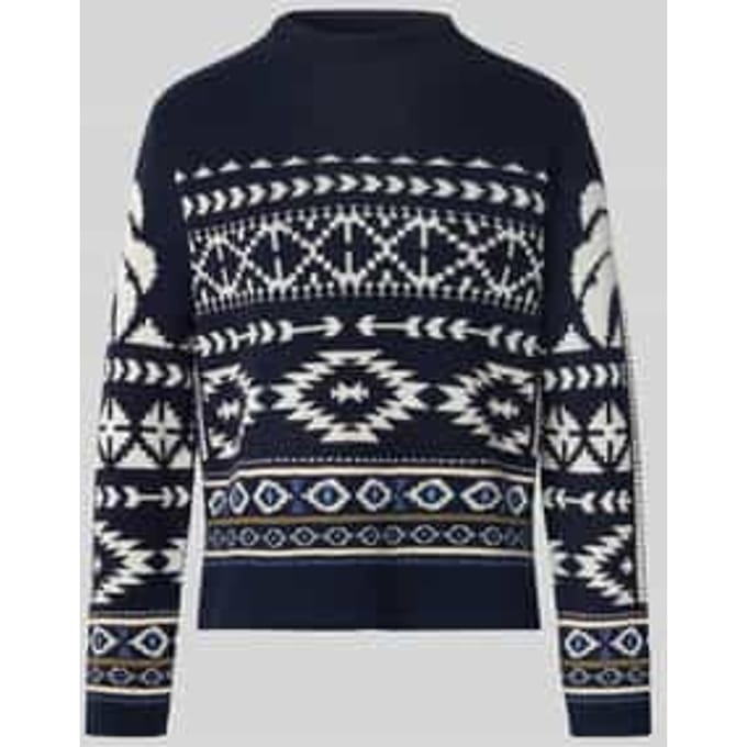Gebreide pullover met opstaande kraag