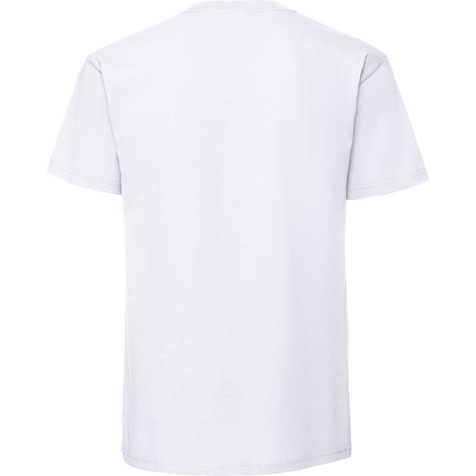 Fruit of the Loom Heren Premium Ringspun Katoen T-Shirt (Wit)