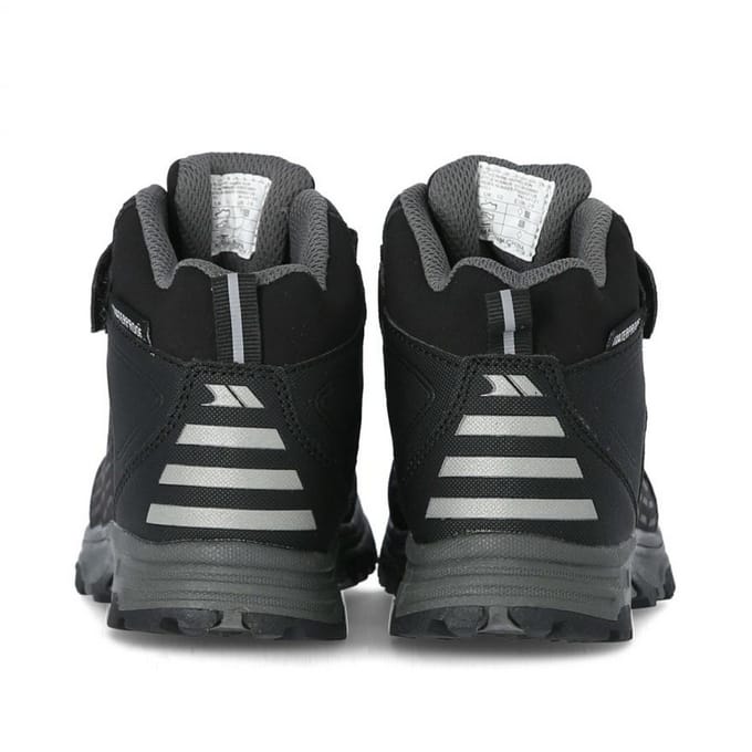 Trespass Kinderen/Kinderen Harrelson Mid Cut Wandelschoenen (Zwart)