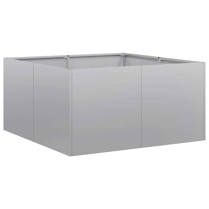 vidaXL - Plantenbak - 80x80x40 - cm - gegalvaniseerd - staal