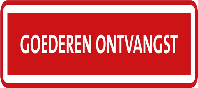 Verbanddoos Hier Sticker – 20 x 15 cm