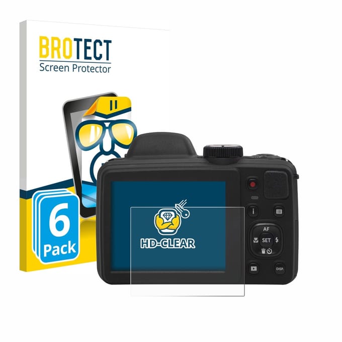 BROTECT - Screenprotector voor Kodak Pixpro AZ405 - Folie Beschermfolie transparant 6 Stuks