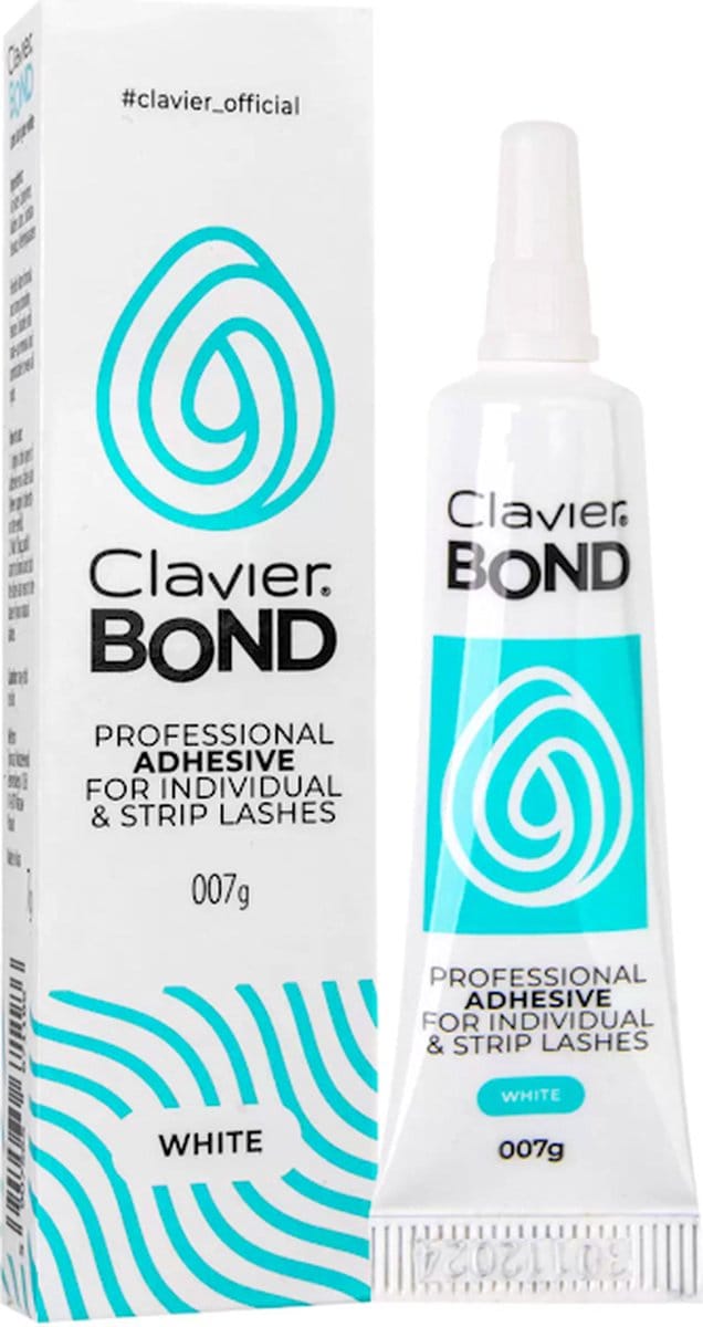 Clavier BOND Wimperlijm Professional Adhesive For Individual & Strip Lashes White