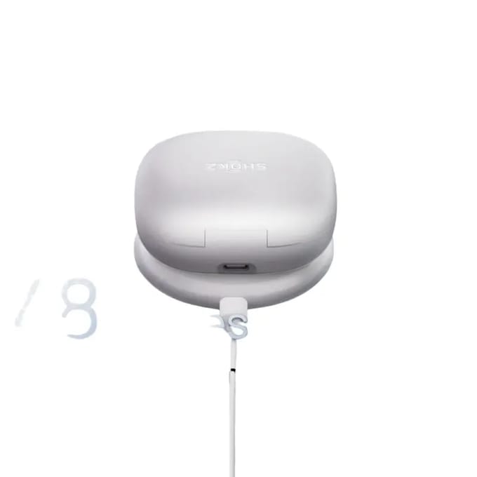 Shokz OpenFit 2+ Open-ear Sporthoofdtelefoon – Dolby Audio – Draadloze Oordopjes – Grijs