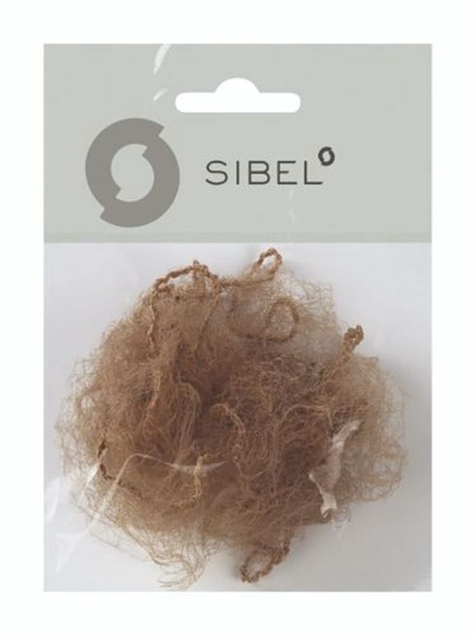 Sibel Nylon haarnetje kastanjebruin 2st